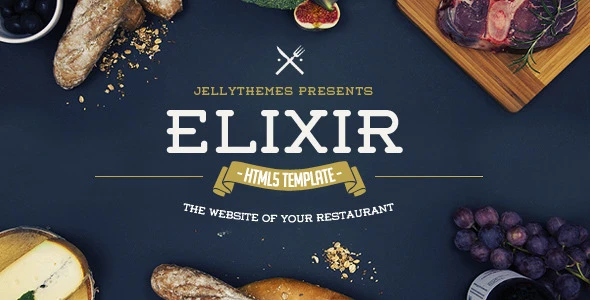 Elixir – Restaurant HTML Responsive Template